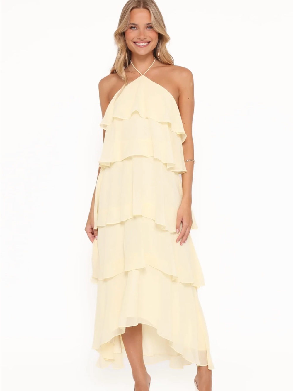 Petal & Pup - Jonia Halterneck Maxi Dress in Yellow